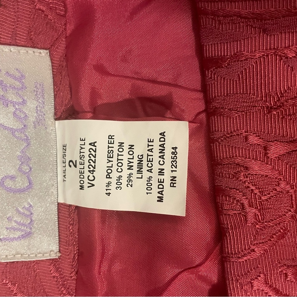 Via Condotti LIKE NEW Pink Textured Pencil Skirt.Size 2.Pink on Pink Brocade - Picture 2 of 5